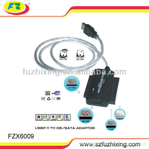USB to SATA/IDE conversion cable with 3 LED indicates